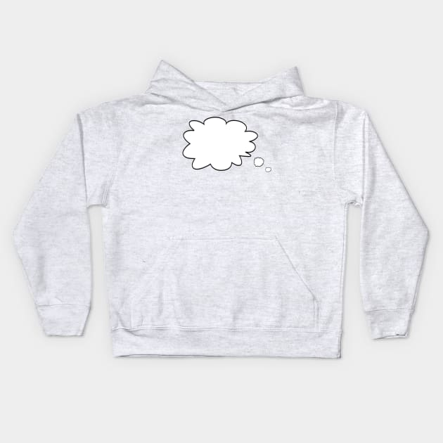 Thought bubbles Kids Hoodie by wavemovies